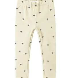 Name It Leggings m. Fleece - Noos - NmfTavina - Summer Sand m. H