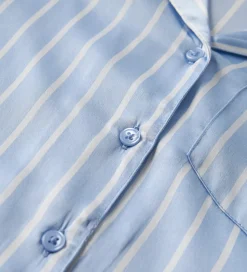 Name It Natskjorte - Satin - NkfRuth - Kentucky Blue