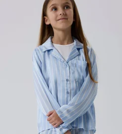 Name It Natskjorte - Satin - NkfRuth - Kentucky Blue