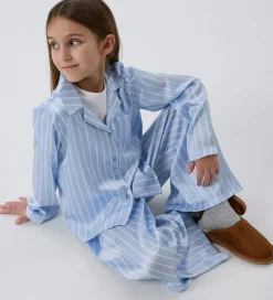 Name It Natskjorte - Satin - NkfRuth - Kentucky Blue