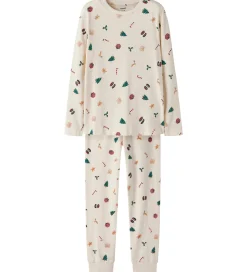 Name It Nattøj - NknVismas - Whitecap Gray/Xmas AOP