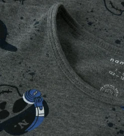 Name it Nattøj 2-delt - NkmNight - Mørkegråmeleret