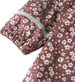 Name It Regndragt m. Fleece - NmfDry10 - Fig m. Blomster