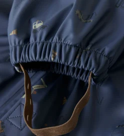 Name It Regntøj m. Seler - NmmDry10 - Vintage Indigo m. Print