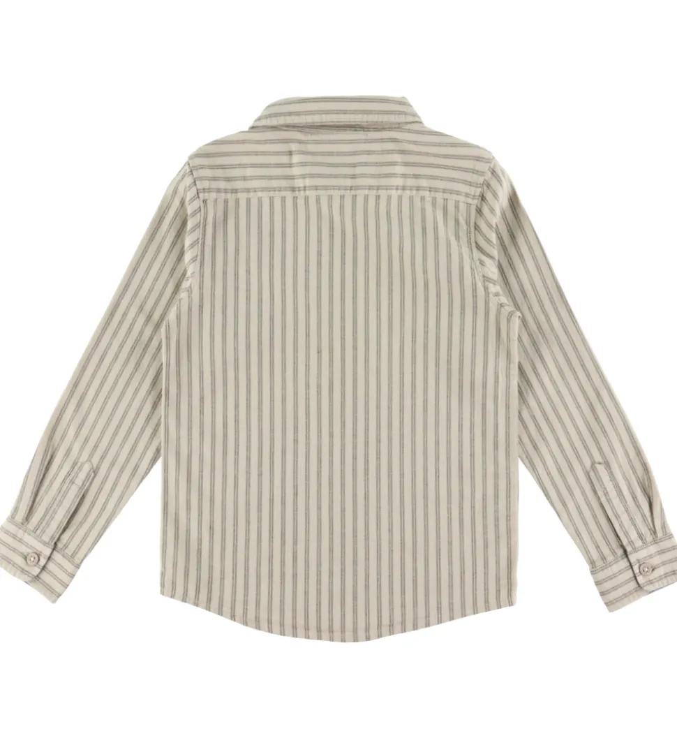 Name It Skjorte - NmmRekid - Island Fossil/Thin Stripe