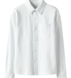 Name It Skjorte - Piqué - NkmRon - Jersey - Bright White