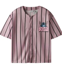 Name It Skjorte k/æ - NkfOdisa - Stitch - Keepsake Lilac