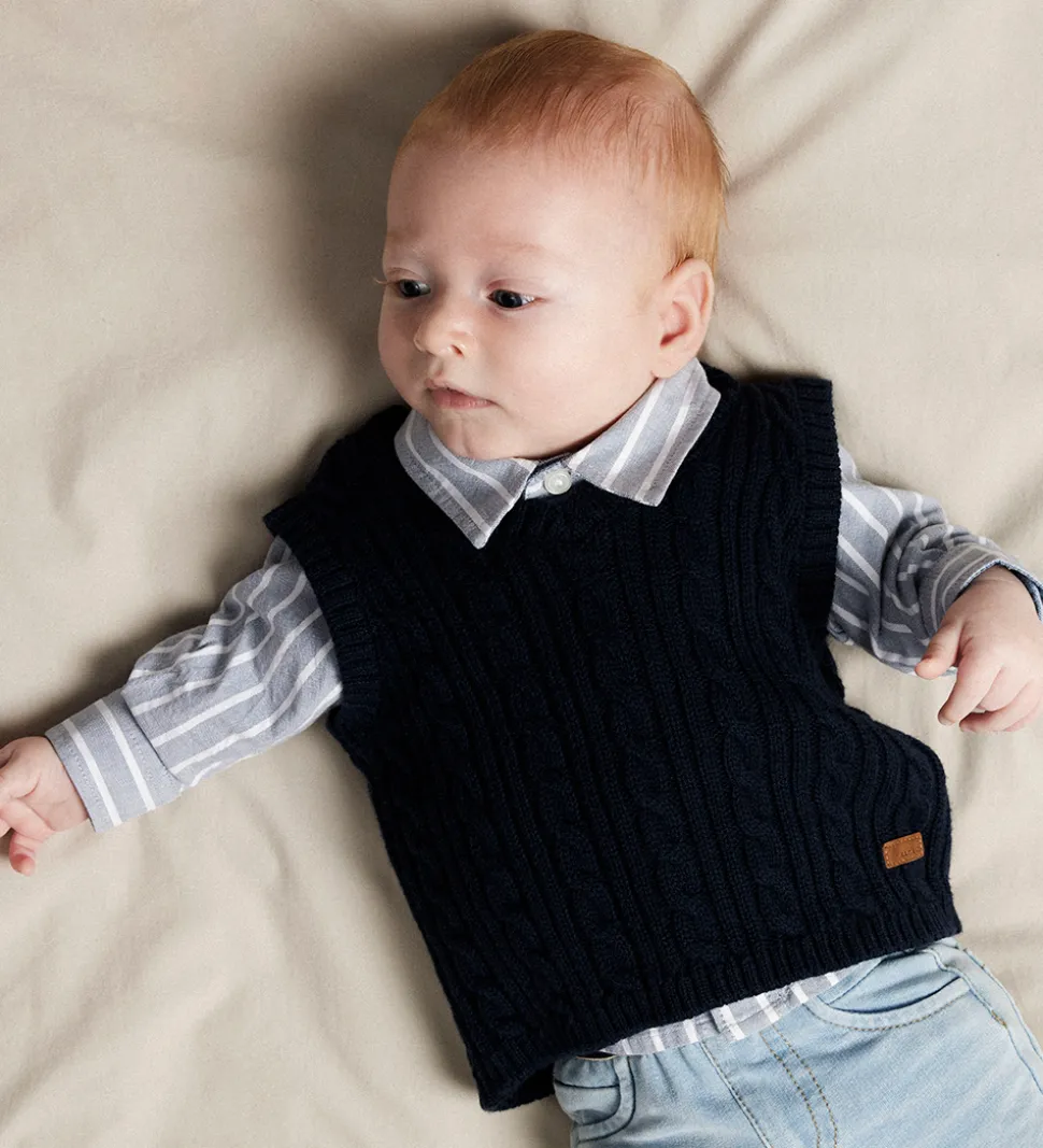 Name It Skjortebody l/æ - NbmRekid - Flint Stone/Thin Stripe - B