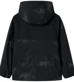 Name It Softshell m. Fleece - NkmAlfa08 - Sort m. Refleksprint