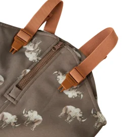 Name It Softshellbukser m. Fleece/Seler - NmmAlfa08 - Morel/RHIN