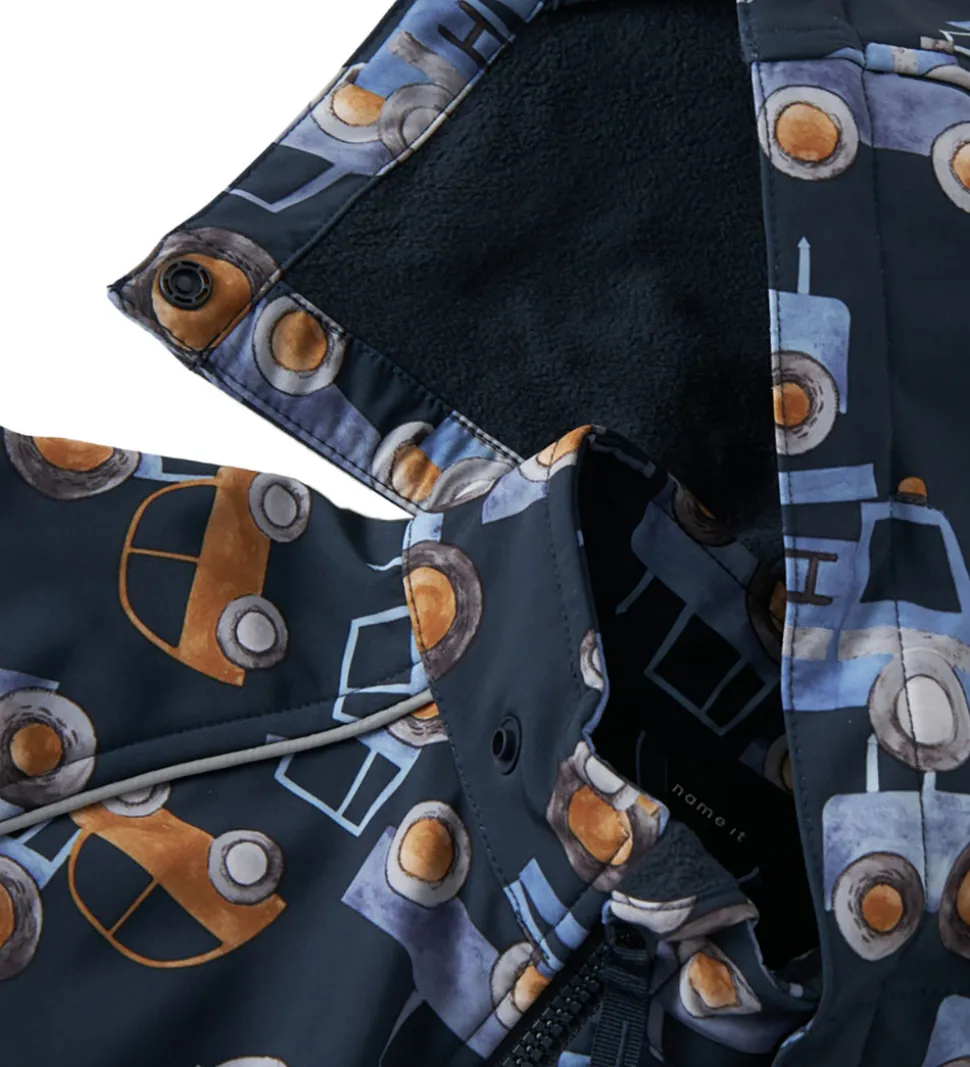 Name It Softshelldragt m. Fleece - Noos - NmmAlfa08 - Dark Sapph