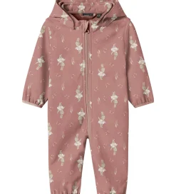 Name It Softshelldragt m. Fleece - NbnAlfa08 - Woodrose/BUNNY