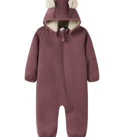 Name It Softshelldragt m. Fleece - NbnMada08 - Rose Brown m. Øre