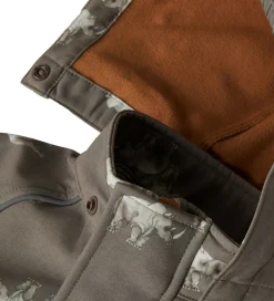 Name It Softshelljakke m. Fleece - NmmAlfa08 - Morel/Rhino