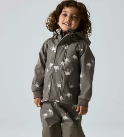 Name It Softshelljakke m. Fleece - NmmAlfa08 - Morel/Rhino