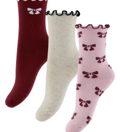 Name It Strømper - 3-Pak - NmfSilke - Keepsake Lilac/Peyote Mela