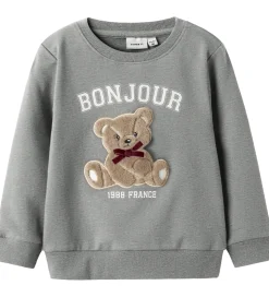 Name It Sweatshirt - NmfRear - Grey Melange