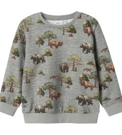 Name It Sweatshirt - NmmOlin - Grey Melange