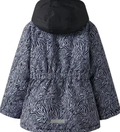 Name It Vinterjakke - Noos - NkfMaxi - Sort/ZEBRA