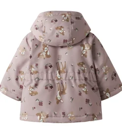 Name It Vinterjakke - NbfMaxi - Violet Ice/BAMBI