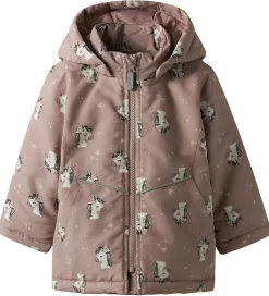 Name It Vinterjakke - NmfMaxi - Woodrose/UNICORN
