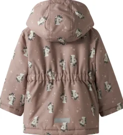 Name It Vinterjakke - NmfMaxi - Woodrose/UNICORN