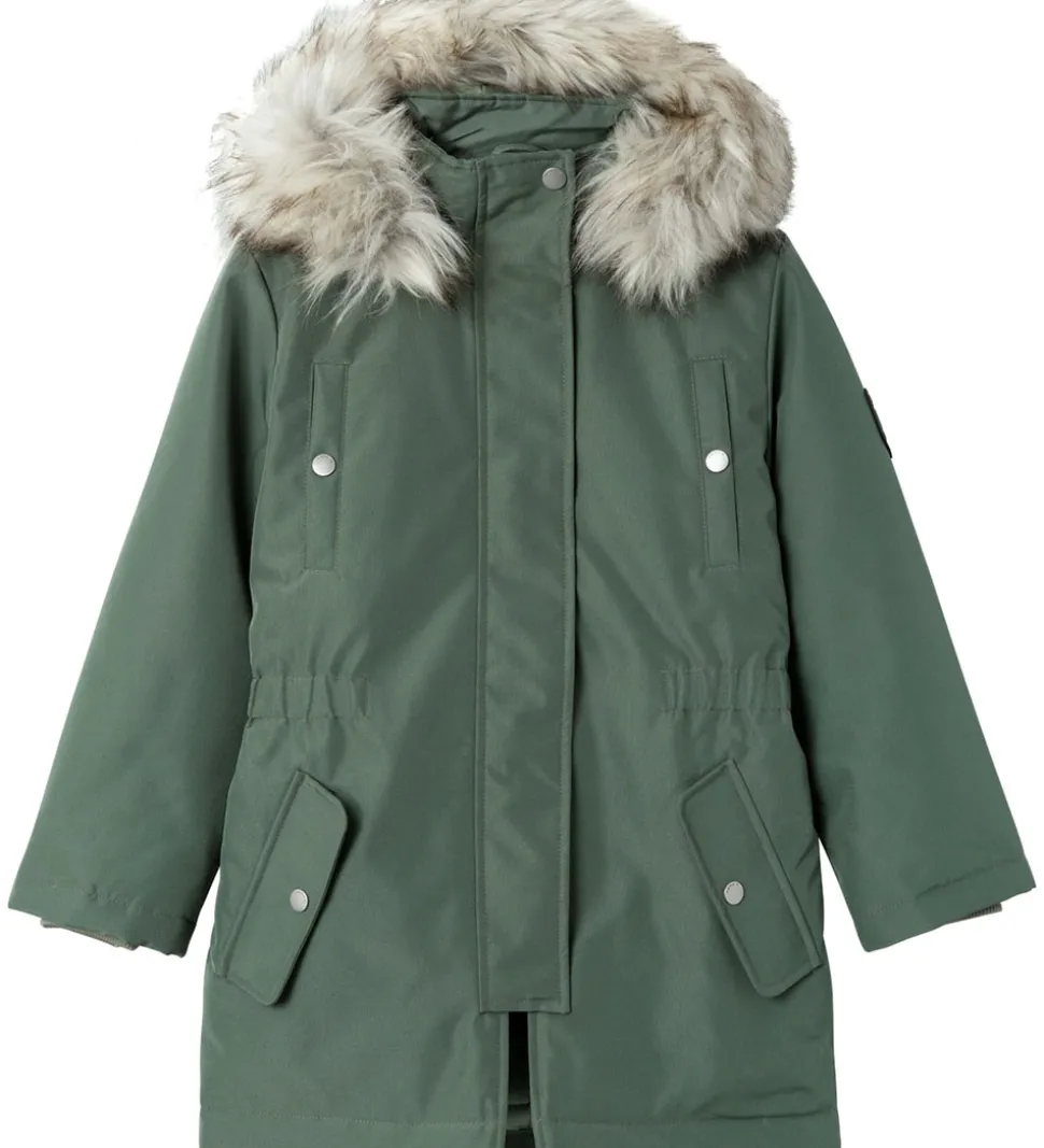 Name It Vinterjakke - NOOS - NkfMilla Parka - Agave Green