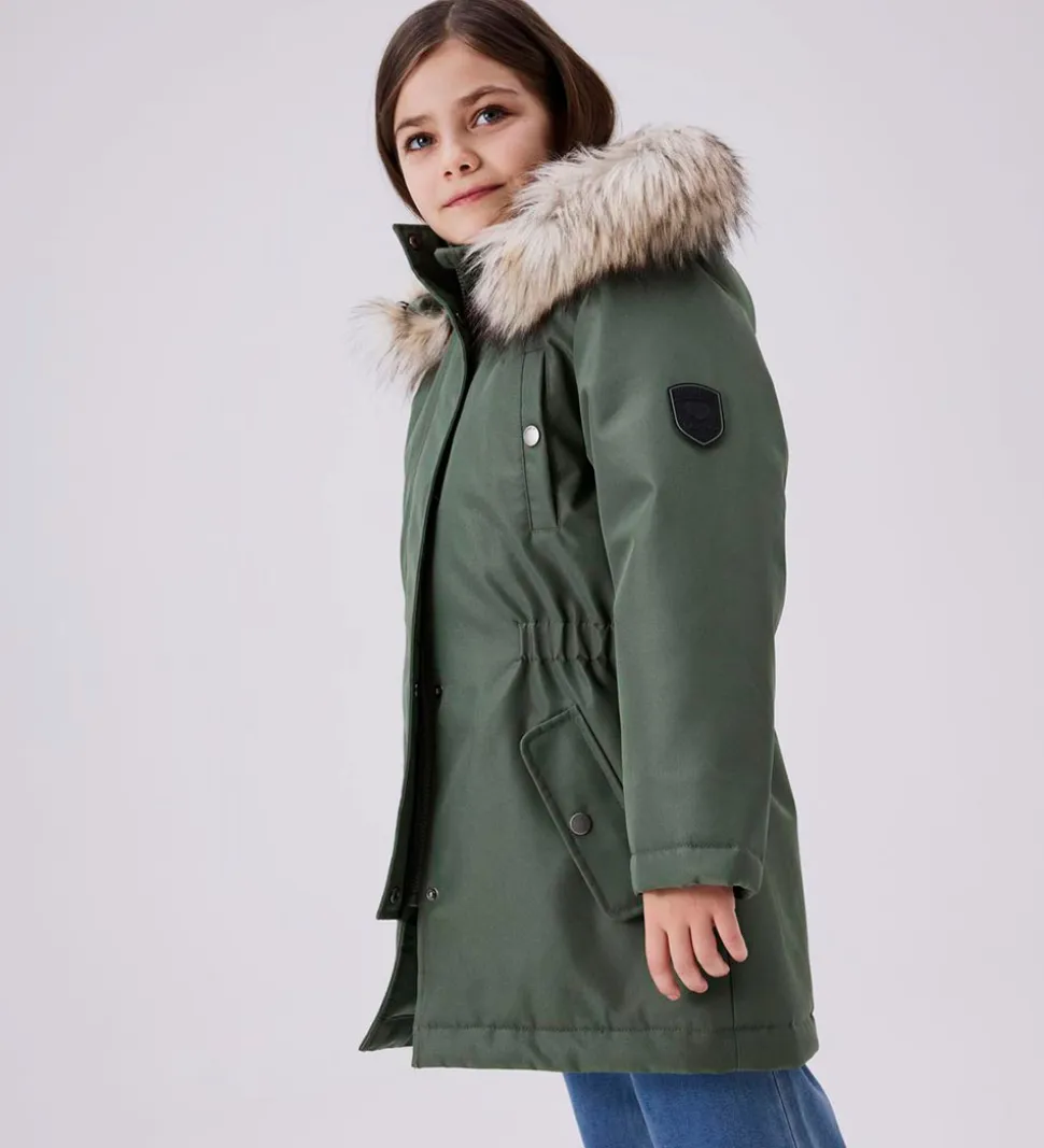 Name It Vinterjakke - NOOS - NkfMilla Parka - Agave Green