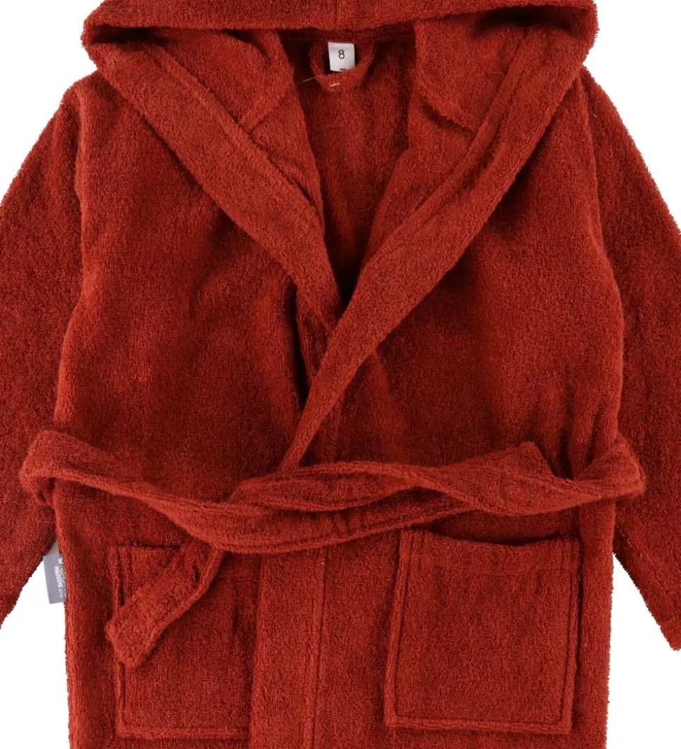 Nørgaard Madsens Badekåbe - 8 år - Dusty Rød
