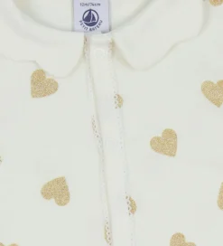 Petit Bateau Natdragt - Milk m. Glitter Hjerter
