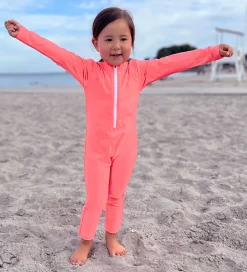 Petit Crabe Badeheldragt - Lou - UV50+ - Tropicana m. Hjerte