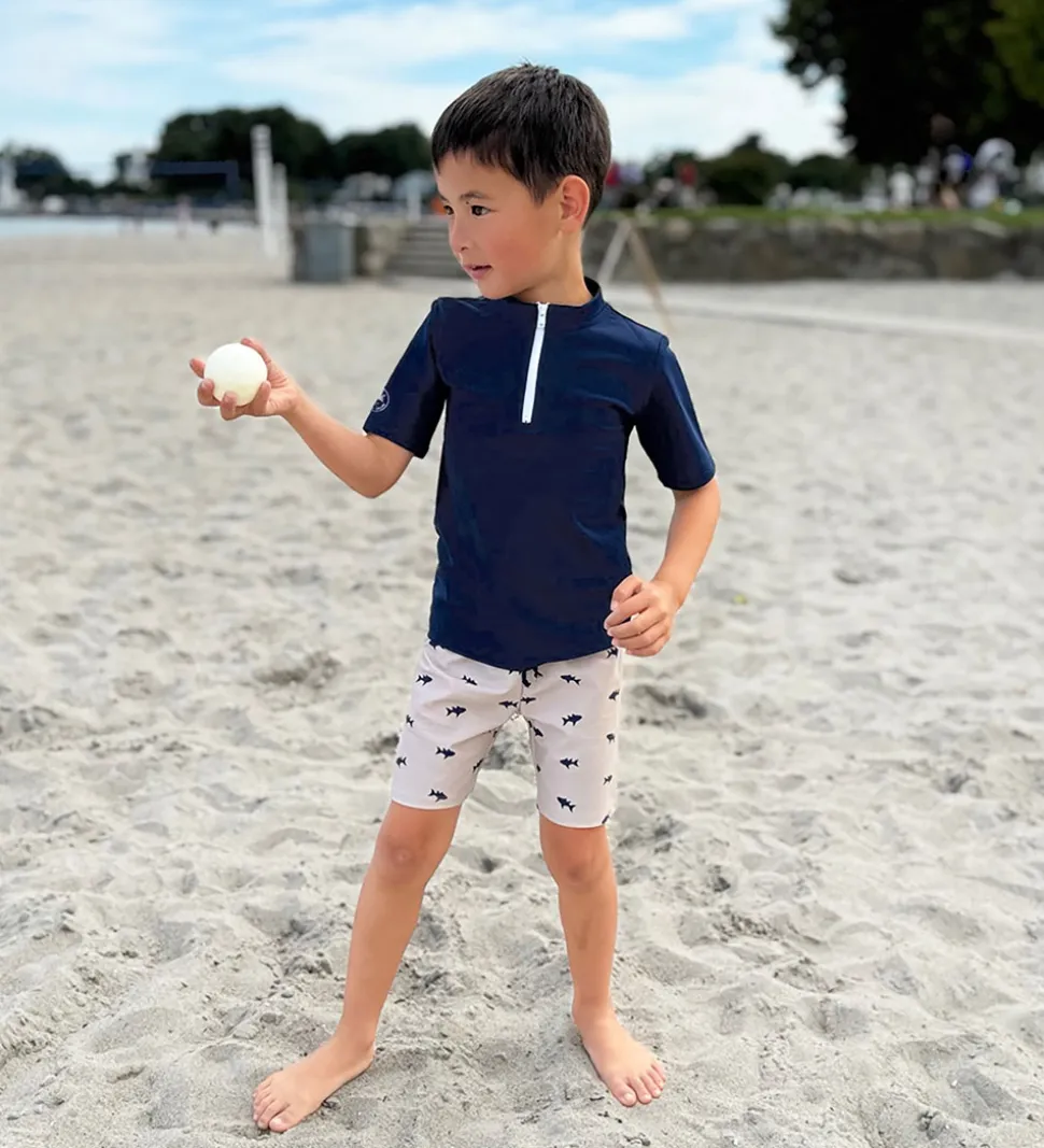 Petit Crabe Badeshorts - Alex - UV50+ - Sand Fish