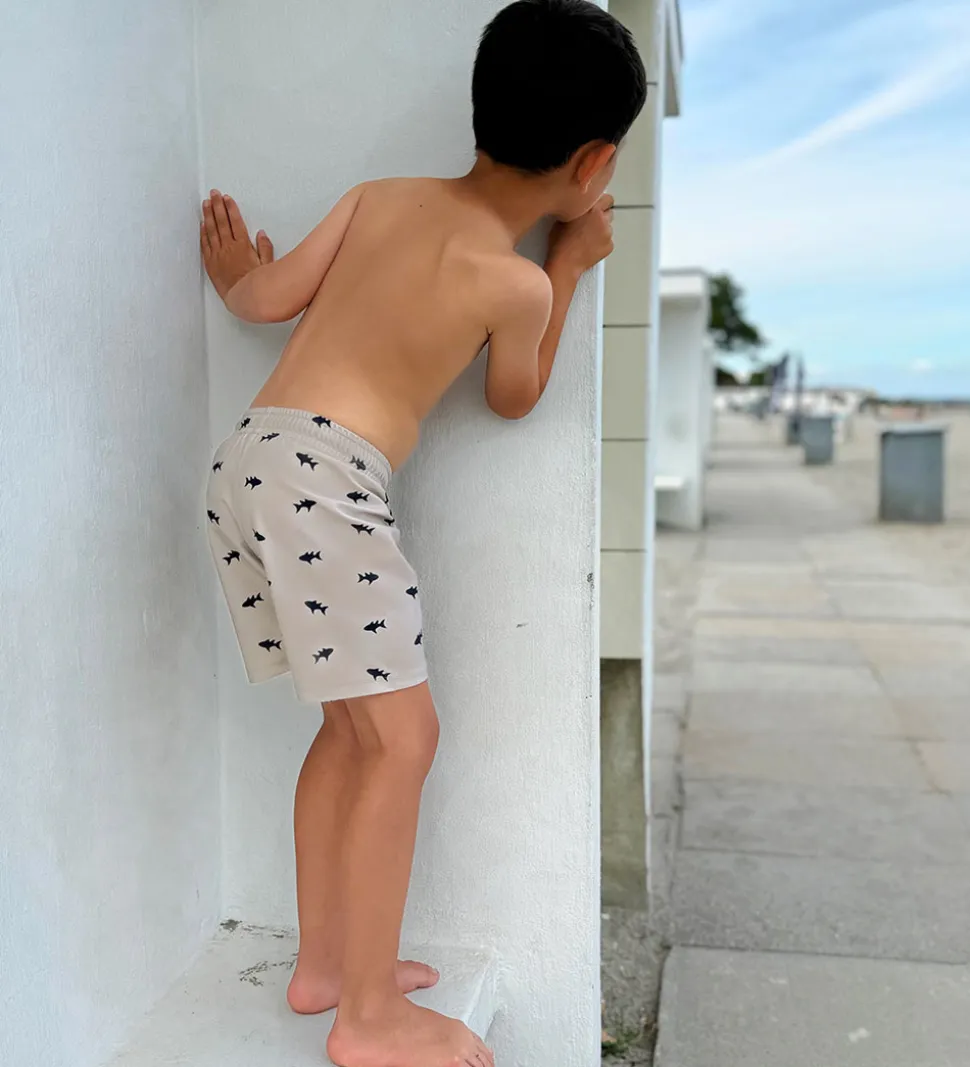 Petit Crabe Badeshorts - Alex - UV50+ - Sand Fish