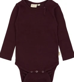 Petit Piao Body l/æ - Rib - Modal - Dark Grape