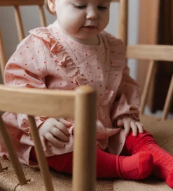 Petit Piao Kjole - Pink Heart m. Flæser