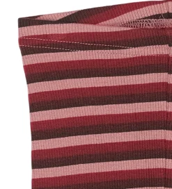 Petit Piao Leggings - Rib - Modal - Biking Red Multistripe