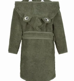 Pippi Baby Badekåbe - Deep Lichen Green m. Drage