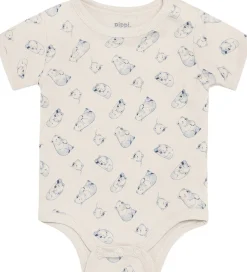 Pippi Baby Bodyer k/æ - 4-pak - Flint Stone