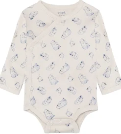 Pippi Baby Slå-om Bodyer l/æ - 4-pak - Flint Stone