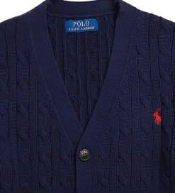 Polo Ralph Lauren Cardigan - Strik - Cable - Navy