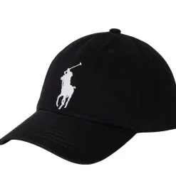 Polo Ralph Lauren Kasket - Sort m. Hvid