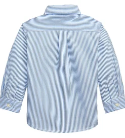 Polo Ralph Lauren Skjorte - Slim Fit - Blå/Hvidstribet