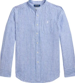 Polo Ralph Lauren Skjorte - Postboy - Blå/Hvidstribet