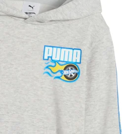 Puma x Hot Wheels Hættetrøje - Gråmeleret m. Blå