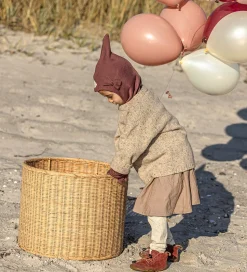 Racing Kids Elefanthue - 2-lags - Dusty Heather m. Sløjfe