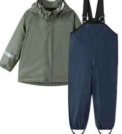Reima Regntøj m. Seler - Tihku - PU - Greyish Green