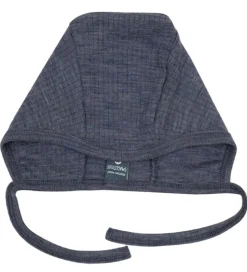Smallstuff Babyhjelm - Uld - Denim Melange