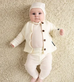 Smallstuff Babyhjelm - Uld - Off White