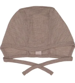 Smallstuff Babyhjelm - Uld - Soft Powder