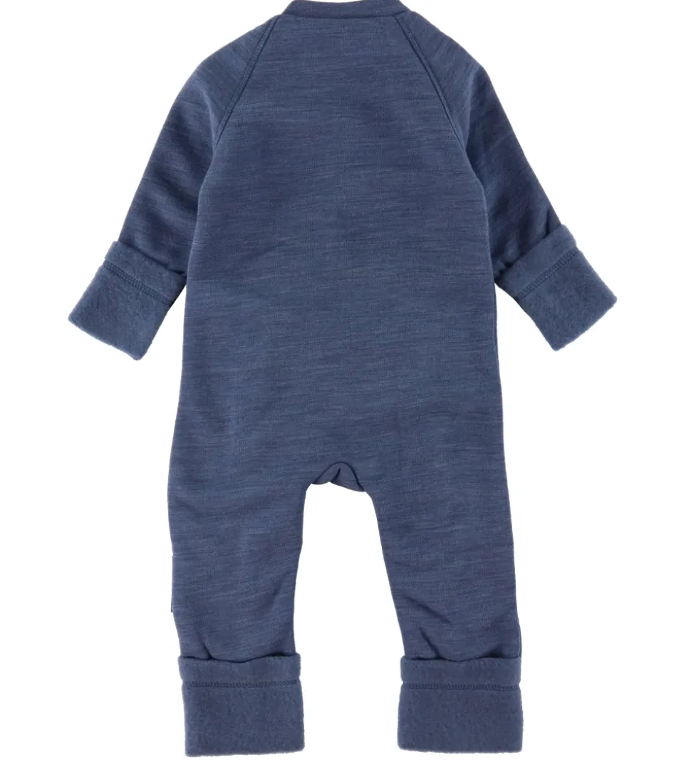 Smallstuff Køredragt m. Lynlåse - Uld - Demin Melange